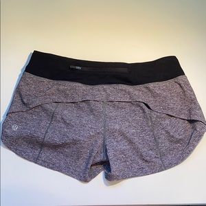 lululemon speed up shorts size 6